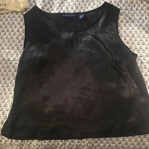 Vintage Karen Scott Women's Black Blouse